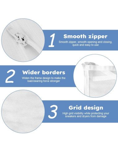 Bolsa de Lavandería Pilarmuture para Secadora de Zapatillas 40x40cm