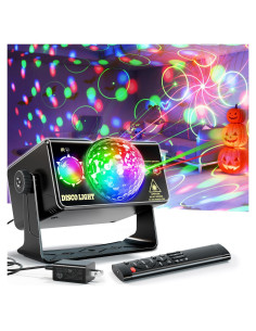 Luces de Fiesta LED YUEKEJI Disco Ball Activadas por Sonido