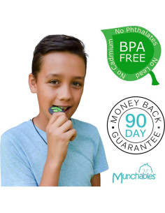 Collar Masticable Munchables Calavera Dino Verde - Joyería Fidget 2