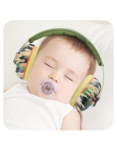 Auriculares Canceladores de Ruido Mumba para Bebés Verde Camo
