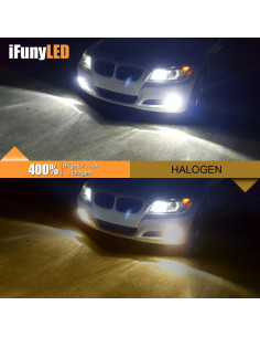 Bombillas LED H11 iFunyLED 6500K Luz de Niebla Paquete 2 2