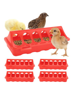 Comedero para Aves CHEOTIME 5 Piezas 25x21x10 cm