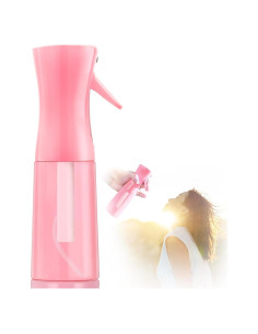 Botella de Spray Continua Leaflai 200ml Rosa para Cabello y Jardinería