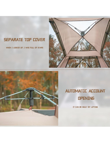 Carpa de Camping Whitsunday Impermeable 2 Personas Montaje Rápido