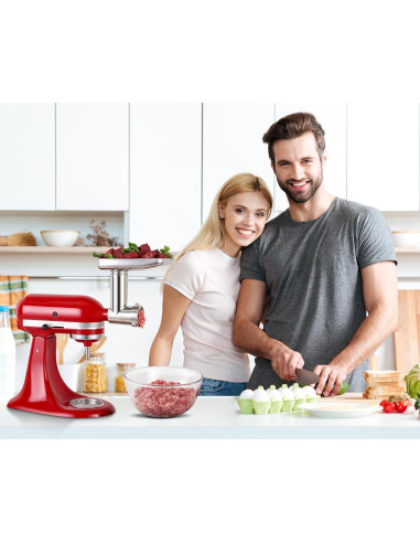 Accesorio Picadora de Carne Acero Inoxidable Rafbar para KitchenAid