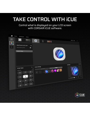 Enfriador de CPU Líquido CORSAIR Nautilus 360 RS LCD 360mm Blanco