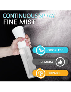 Botella Spray Hula Home 300ml - Niebla Fina Continua - Blanco 2