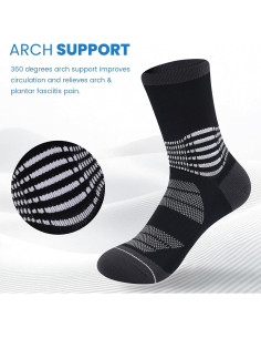 Calcetines de Compresión IRAMY Unisex para Alivio de Fascitis Plantar - 3 Pares 2