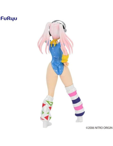 Figura Super Sonico Re-Run Azul 80s Furyu 11.99 cm