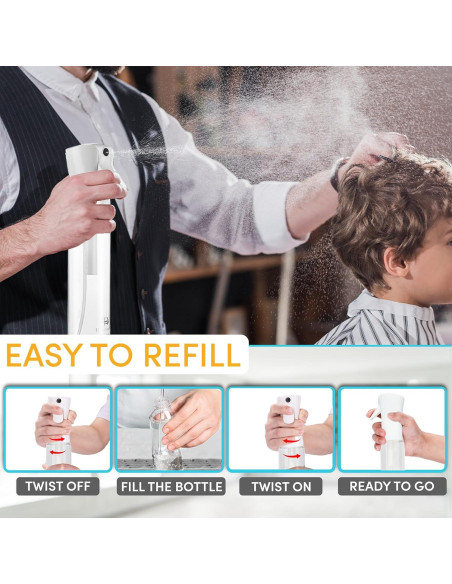 Botella Spray Hula Home 300ml - Niebla Fina Continua - Blanco