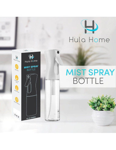 Botella Spray Hula Home 300ml - Niebla Fina Continua - Blanco