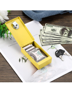 Caja de Ahorros Portátil Hoowen Amarilla 10.9x6.6cm 2