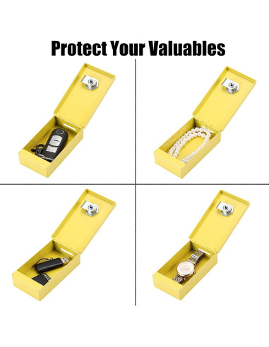 Caja de Ahorros Portátil Hoowen Amarilla 10.9x6.6cm