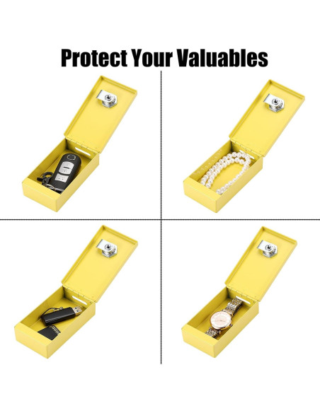 Caja de Ahorros Portátil Hoowen Amarilla 10.9x6.6cm