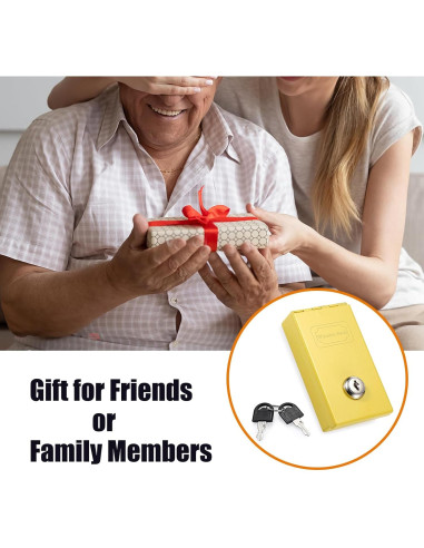 Caja de Ahorros Portátil Hoowen Amarilla 10.9x6.6cm