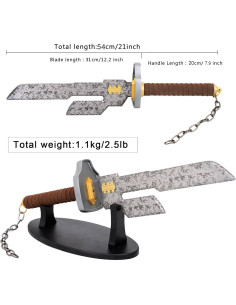 Lanza Invertida del Cielo Toji Fushiguro 53 cm Acero Inoxidable 2