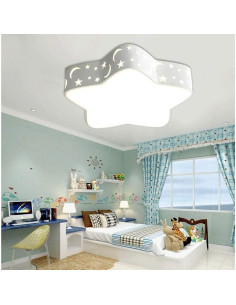 Luz de Techo LED LAKIQ Estrella 40 cm Blanca para Niños 2
