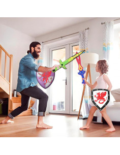 Juego de Espada y Escudo de Espuma YAYYAY - 5 Piezas para Niños 2