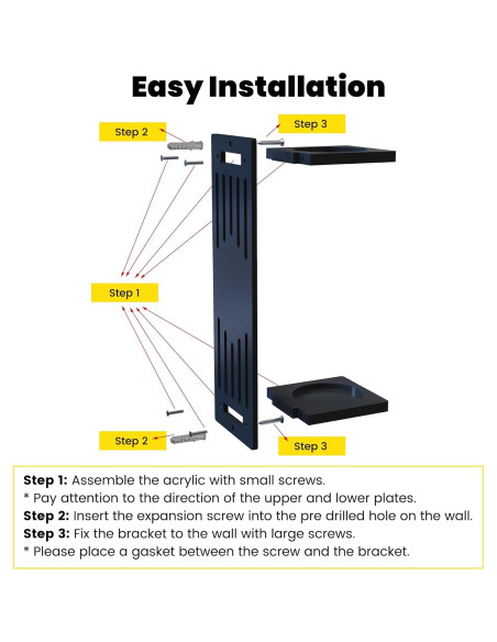 Soporte de Pared para Sable de Luz Smallan - Acrílico Gradiente