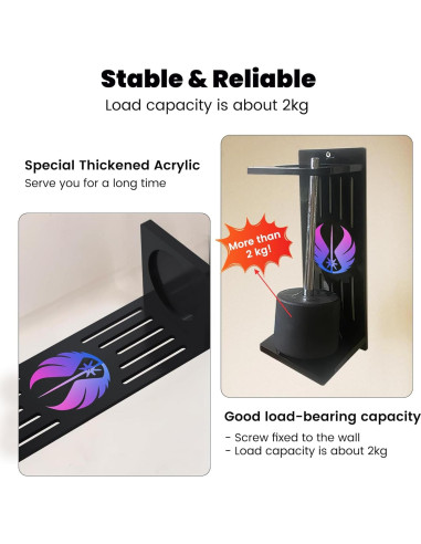 Soporte de Pared para Sable de Luz Smallan - Acrílico Gradiente