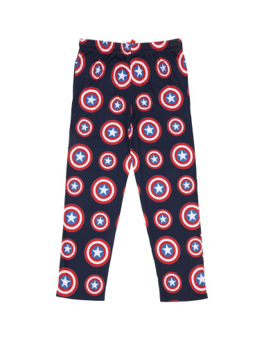 Pantalones de dormir hombres Capitán América azul marino M