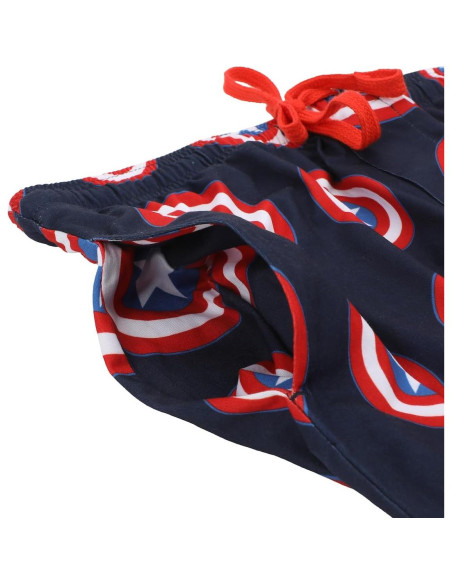 Pantalones de dormir hombres Capitán América azul marino M