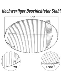 Rejilla de Cocina Plegable Weber 7436 para BBQ 22 Pulgadas 2