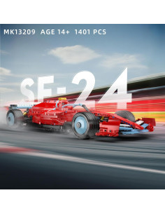 Conjunto de Bloques de Construcción Mould King 1401 Piezas Coche 1:8 2