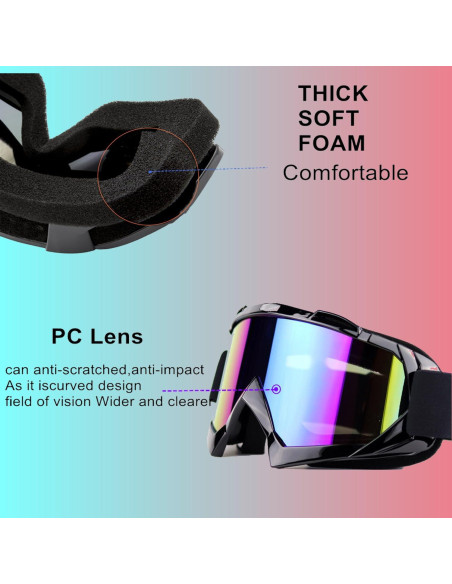 Gafas de esquí LJDJ con cubre cara para invierno unisex