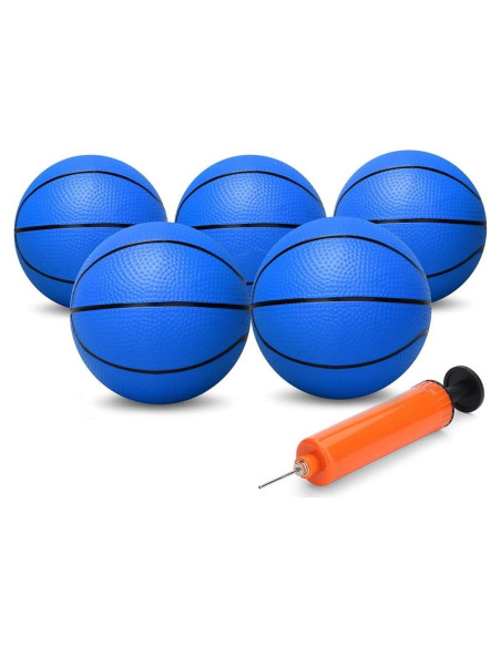 6 Mini Balones de Baloncesto Amarlozn 12.7 cm para Niños y Adultos