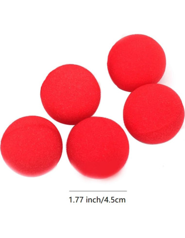 6 Bolas de Esponja Suave Roja AIMOFAMAG para Magia de Cerca