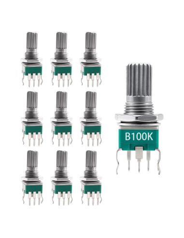 10PCS Potenciómetro Lineal JEBHANNE B100K 100K Ohm 15mm