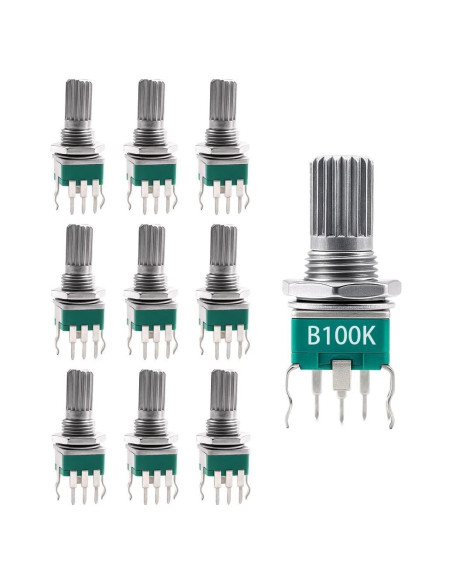 10PCS Potenciómetro Lineal JEBHANNE B100K 100K Ohm 15mm