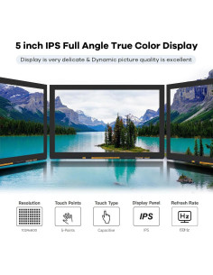 Pantalla Táctil IPS 5" 1024x600 HDMI para Raspberry Pi y PC 2