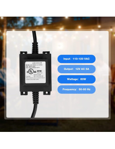 Transformador de Voltaje Onlyfire 110V/120V a 12V 60W 2