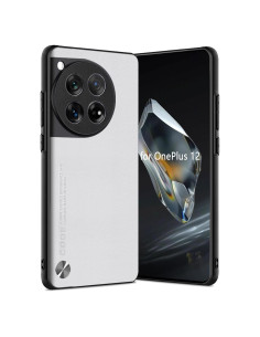 Funda para OnePlus 12 5G Puxssul TPU y Cuero Sintético Blanca