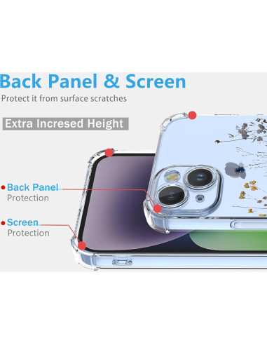 Funda Floral Vivo Y16 4G / Y02S 4G - TPU Transparente