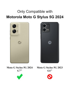 Funda Transparente Motorola Moto G Stylus 5G 2024 + Protector 2