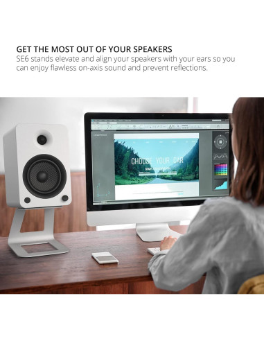 Soporte Elevado para Altavoces Kanto SE6W - 17.5 cm, 9.98 kg