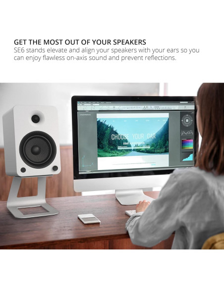 Soporte Elevado para Altavoces Kanto SE6W - 17.5 cm, 9.98 kg