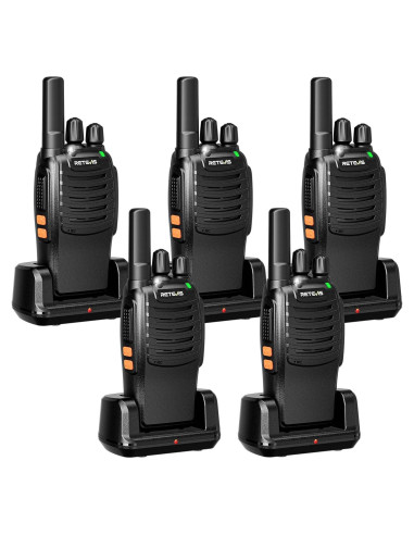 Walkie Talkies Retevis H-777 Portátiles 5 Pack FRS 1000mAh