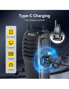Walkie Talkies Retevis H-777 Portátiles 5 Pack FRS 1000mAh 2