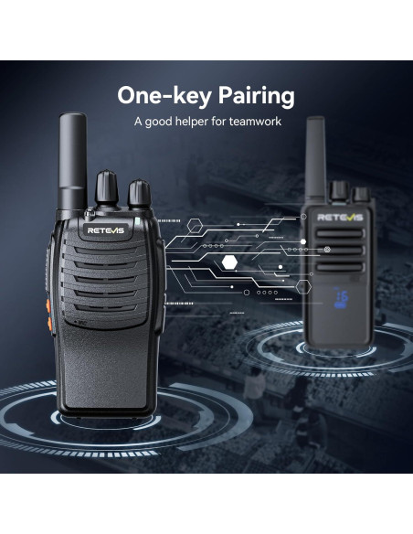 Walkie Talkies Retevis H-777 Portátiles 5 Pack FRS 1000mAh
