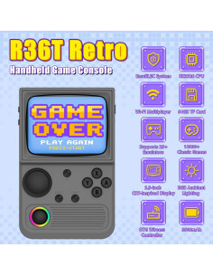 Consola de Juegos Retro Portátil R36T 64GB Pantalla 3.5" IPS 2