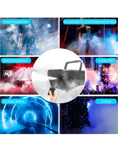 Máquina de Niebla 400W Mini con Control Remoto y Tanque 500ml