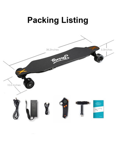 Patineta Eléctrica Longboard JKING 900W 41.84 km/h 149.68 kg