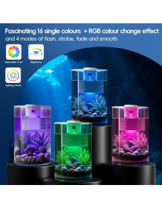 Acuario Inteligente ABESTFISH 11.4L Autolimpiante LED 360 2