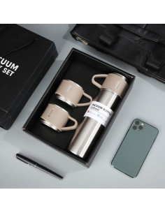 Juego de frascos al vacío Genérico 500ml con 3 tazas regalo 2