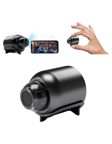 Cámara Mini WiFi HD 1080P Amposei - Visión Nocturna 10m