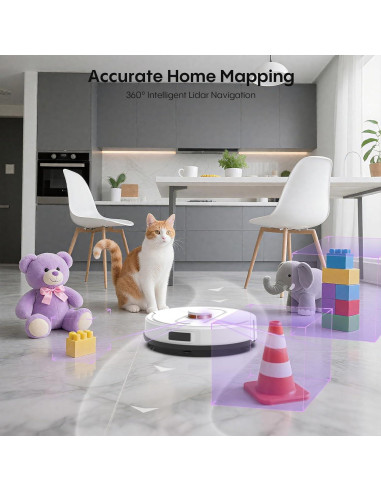 Aspiradora Robot Bagotte 20 Pro-2 con Autovaciado 5000Pa